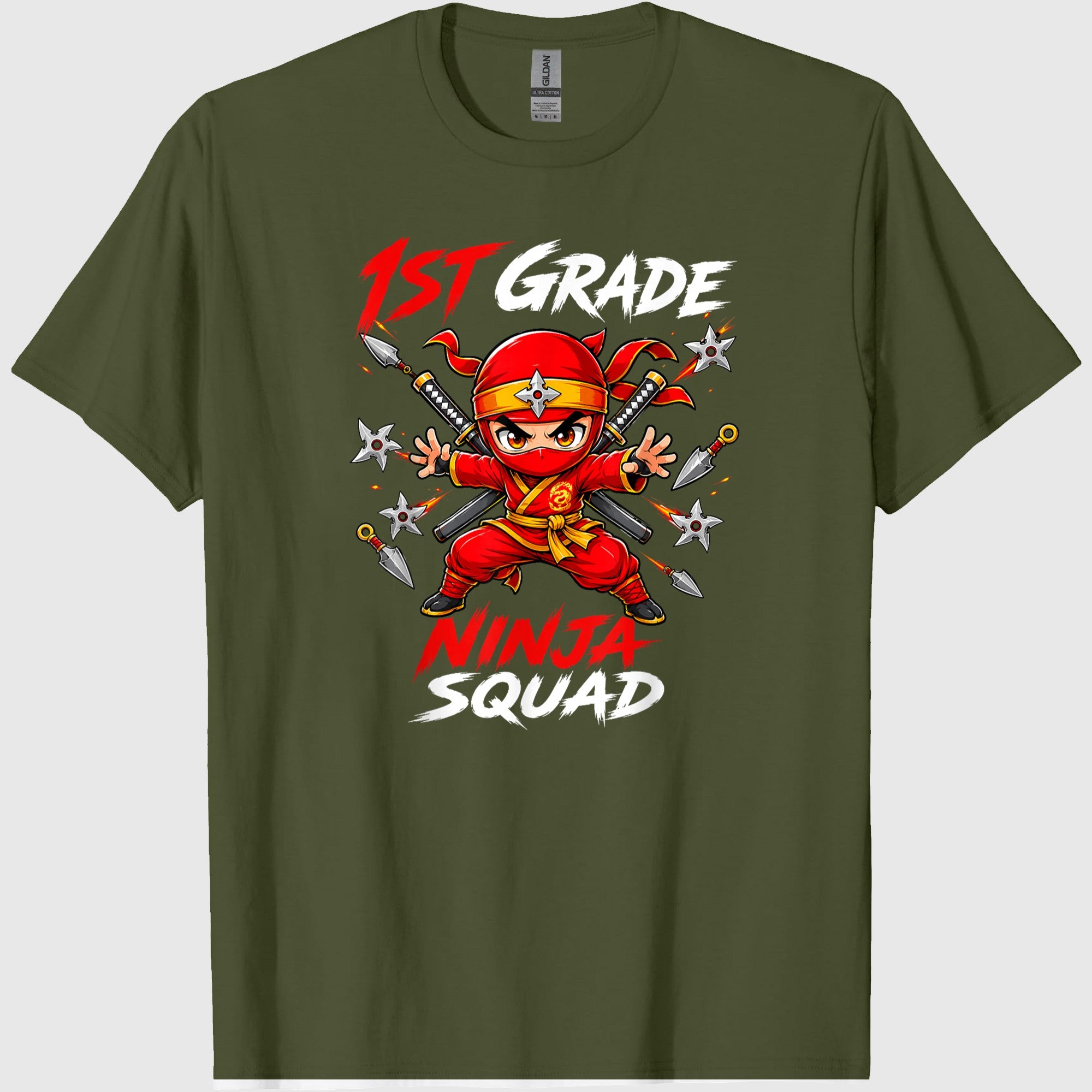 1st Grade Ninja Squad Back to School First Grade Boys Kids T-Shirt