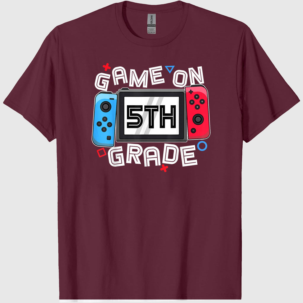 Game On 5th Grade Back To School Video Gamer Boys Kids T-Shirt