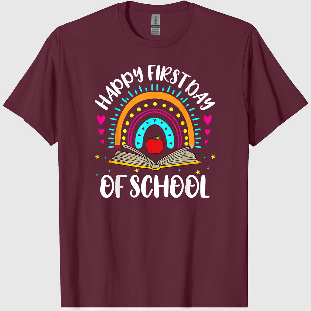 Happy First Day Of School Teachers Kids Back To School T-Shirt